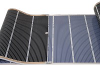 Film chauffant pour sol en PVC infrarouge 220V 100cm Film chauffant pour sol en graphène Van Life Film chauffant pour sol pour salon