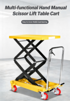Table élévatrice à ciseaux électrique et manuelle 350 kg (0,15~1 tonne) en acier au carbone, hauteur de levage 35 cm, chariot de travail – Vente chaude