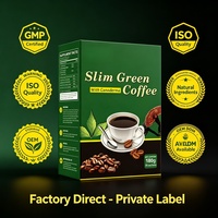 Poudre instantanée de café vert Ganoderma Slim, café aux herbes naturelles pour soutenir le métabolisme