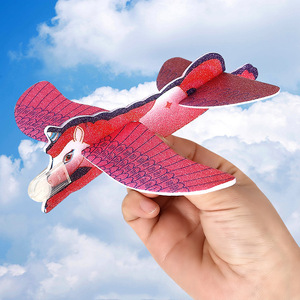 Cartoon Animal <b>Foam</b> Airplane Dinosaur <b>Model</b> Assembly Glider For Children Age 5 7 Years Unisex Toy - Product Image 3