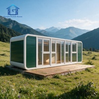 Maisons préfabriquées modernes 20ft/40ft, Cabine Apple, Unités hôtelières modulaires mobiles, Livraison rapide, Maison préfabriquée de luxe à structure détachable