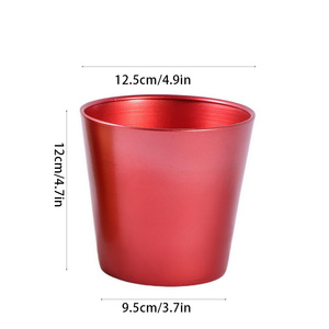 Mini jardinière en métal couleur bonbon Pots décoratifs pour jardin <span class=keywords><strong>Cadeau</strong></span> <span class=keywords><strong>de</strong></span> Noël pour petites plantes succulentes et fleurs - Product Image 2