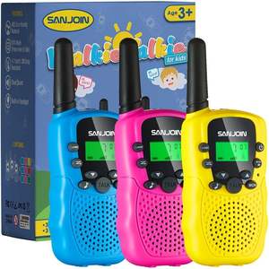 Talkies-walkies SANJOIN pour enfants de 4 ans, multicolores, jouet de camping en plein air, portée de 3 miles, pour garçons et filles de 4 à 6 ans, cadeaux de Noël - Product Image 1