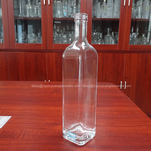 Botella Rectangular Vacía y Económica para <span class=keywords><strong>Alcohol</strong></span> o Ginebra de 500 ml, Venta al Por Mayor - Product Image 3