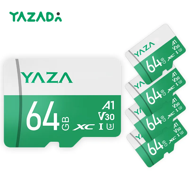 YazaDa 64GB ความเร็วสูง U3 Class 10 SD TF การ์ดการ์ดหน่วยความจํา OEM สี Mp4 PS4 อุปกรณ์ตรวจสอบบ้านเครื่องบันทึกรถยนต์โรงงานราคา