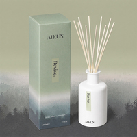 Diffuseur de parfum en rotin AIKUN, senteur naturelle, emballage personnalisé, vente directe usine, idéal pour cadeaux saisonniers et entreprises