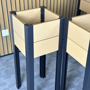 Jardinières modernes écologiques en composite <span class=keywords><strong>bois</strong></span>-plastique (WPC) <span class=keywords><strong>pour</strong></span> jardin et extérieur - Product Image 1