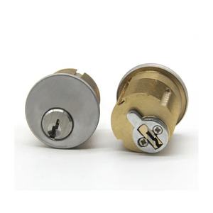 Hot Bán Mỹ Phong Cách Rắn Brass Lỗ Mộng Cửa Khóa Xi Lanh Trắng Kết Thúc Kẽm Hợp Kim Với Thép Rim <span class=keywords><strong>S</strong></span> Keyway Núm Khóa - Product Image 4