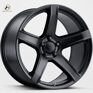 Jantes Concaves Forgées 6061-T6 à 5 Branches Noir Mat 15 16 17 18 19 20 21 Pouces 5x100 5x114.3 5x112 5x120 - Product Image 1
