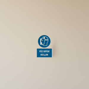 PVC Face Shield Sign for Home Decoration <b>Vinyl</b> Sticker Type - Product Image 3