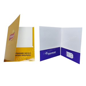 A4 thân thiện với môi không thấm nước hợp đồng thư mục giấy tùy chỉnh dập Bìa ký kết Chất kết dính hình chữ L chèn Túi thiết kế kinh doanh - Product Image 5