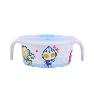 Five And Handled Cartoon Bowl With Lid For Kids Mealtime Use - Product Image 5