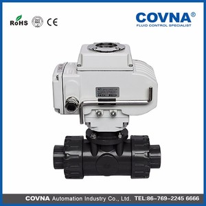 วาล์วบอลมอเตอร์ไฟฟ้า COVNA UPVC แบบสองทาง ข้อต่อแบบ Double Union Socket ชนิดปรับระดับได้ 4-20mA วาล์วบอลไฟฟ้า PVC ขนาด 1/2 นิ้ว - Product Image 6
