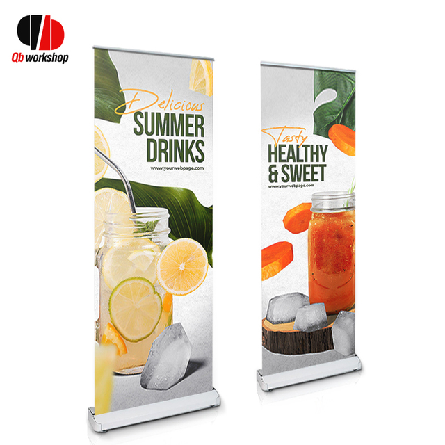 Custom Trade Show Roll up Banner Standard 80 X 200 cm Pull up Stand Banner Luxury Roll up Banner