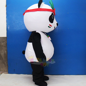 Disfraz de Mascota de Panda adulto personalizado de disfrute, hecho en fábrica diseño personalizado, estilo de oso suave y llamativo para ferias comerciales listas - Product Image 3