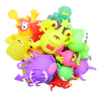 Jouets anti-stress TPR Monster Squeeze OEM d'usine avec lumière, jouets amusants à pincer pour enfants, mini jouets souples et moelleux pour soulager l'anxiété