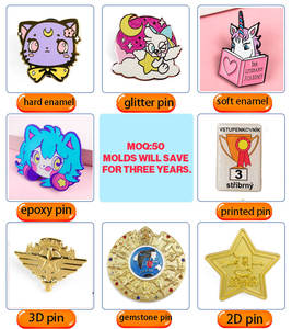 Produsen Grosir Pin Kerah Enamel Keras Berlapis Emas dengan Logo Logam, Kerajinan Kustom, Gambar Kartun Anime Lucu untuk Hadiah - Product Image 5