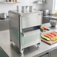Industriële fruit- en groentesnijmachine Automatische drukafvoersnijder voor zoete aardappel, lotuswortel, pitaya, tomaat, komkommer