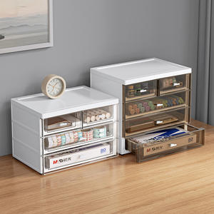 Archivador tipo cajón multicapa con <span class=keywords><strong>caja</strong></span> <span class=keywords><strong>de</strong></span> almacenamiento <span class=keywords><strong>de</strong></span> escritorio <span class=keywords><strong>para</strong></span> escritorio <span class=keywords><strong>de</strong></span> estudiantes, estante <span class=keywords><strong>de</strong></span> almacenamiento apilable <span class=keywords><strong>de</strong></span> cosméticos - Product Image 4