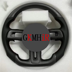 Hochwertiges Kundenspezifisches Upgrade-Lenkrad aus Carbonfaser und Leder für Ford Mustang Auto-Interieur-Zubehör - Product Image 3