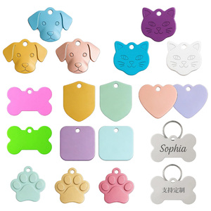 Etiquetas de Identificación Personalizables para Mascotas, Colgantes de Aleación de Aluminio con Múltiples Formas, Placas Grabadas con Nombre y <span class=keywords><strong>Teléfono</strong></span> para Gatos y Perros, para Dueños de Mascotas - Product Image 5