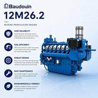 Moteur diesel marin Baudouin 12M26.2 toutes versions, en ligne, 12 cylindres, usage intensif pour ferry de passagers et navire de marchandises
