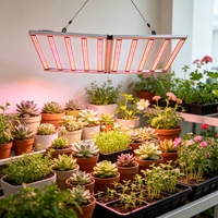 Lampu LED Pertumbuhan Tanaman Spektrum Penuh Hemat Energi 3 Saluran 1100W Lipat IP65 untuk Tanaman Herbal, Sayuran, Buah, dan Bunga Dalam Ruangan