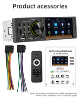 12V 1din Universel Carplay HD Stéréo MP5 Radio pour BMW Autoradio avec FM USB AUX Téléphone Charge Film Lecture 7805C