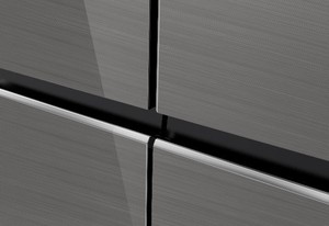 510L/18.2 CU.FT Counter-Depth Four Door <b>Refrigerator</b> With Metal Counter-Depth <b>Refrigerator</b> - Product Image 3