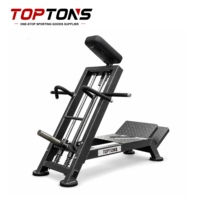 Machine à Rameuse Inclinée à Barre en T à Charge de Plaques TOPTONS pour Entraînement de Force, Rameuse Commerciale à Barre en T pour Entraînement du Dos en Salle de Sport