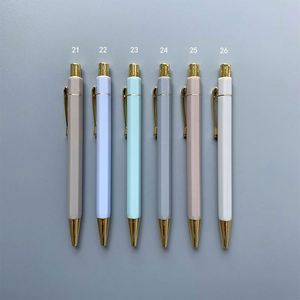 Stylo à bille en or rose promotionnel, stylo à bille de luxe pour la publicité, stylo en or rose personnalisé avec logo imprimé, impression laser sur écran, marque - Product Image 5