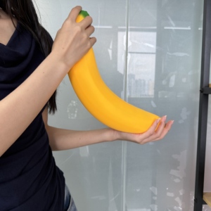 Jouet anti-stress à presser en forme de banane, grande taille, à rebond lent, effet fluide, très populaire - Product Image 3