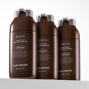 AVCA Crème Coréenne Teinture Capillaire Grise à Action Rapide Brun Foncé 240ml Couverture Instantanée des Racines Action Rapide Usage Professionnel Extraits Végétaux - Product Image 1