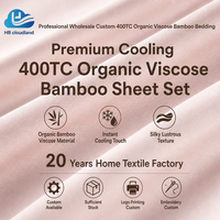 Cloudland, Certificado BSCI, Aprobado por ISO9001, 400 Hilos, Anti-Pilling, Acabado Suave y Duradero, Viscosa Orgánica de Bambú, Certificado OEKO-TEX