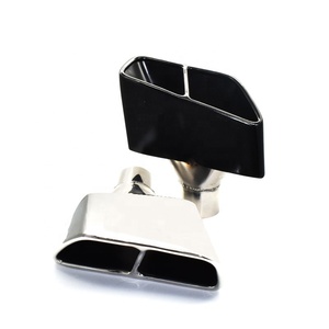 SYPES 304 punte per marmitta di scarico quadrate a quattro uscite in acciaio inossidabile per paraurti M550 modificato 18-20 G30 G38 525 528 <span class=keywords><strong>530</strong></span> - Product Image 6