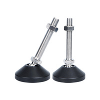 Pieds de nivellement filetés M16 OEM, robustes, en nylon, avec coupelles pivotantes, antidérapants et antichoc, plaques de support en plastique, pieds réglables