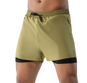Short <span class=keywords><strong>de</strong></span> <span class=keywords><strong>bain</strong></span> pour <span class=keywords><strong>homme</strong></span> adulte Nouveau style court anti-embarras Double couche Coupe ample Short <span class=keywords><strong>de</strong></span> <span class=keywords><strong>bain</strong></span> à séchage rapide Grande taille pour l'été - Product Image 5