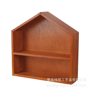 Solid Wood House Shaped <b>Desktop</b> Storage <b>Shelf</b> For Makeup Perfume Display Organizer 2L Capacity Cao County Origin - Product Image 4