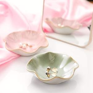 Bandeja de cerámica multifunción para exhibición de joyas, cuenco para llaves, plato de anillo, regalos para amigos, hermanas, <span class=keywords><strong>hija</strong></span>, <span class=keywords><strong>madre</strong></span> - Product Image 5