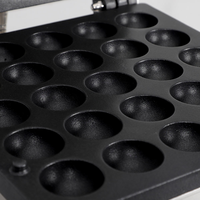 Machine à gaufres bulles industrielle et commerciale antiadhésive à 25 trous (supérieur et inférieur) pour muffins