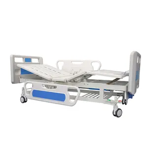 Vendita all'ingrosso letto di ospedale automatico-2020 vendita calda sul mercato ABS side ferroviarie 2 funzione di metallo letto di ospedale con materasso