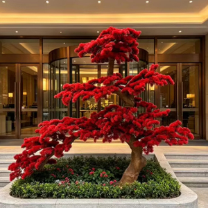 Albero Artificiale - Pino Accogliente, Nuovo Stile Cinese per Esposizione in Hotel, Decorazioni con Piante Verdi per Scale e Interni - Product Image 1
