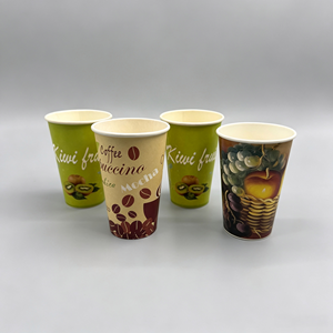 Gobelet en papier de qualité alimentaire, laminé PE, dimensions personnalisées, poids 0-8, imprimé en 0-8 couleurs pour solutions d'emballage de boissons pour chaînes de magasins - Product Image 5