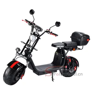 Moscow warehouse fast delivery 2000w electric motorcycle adult 2 wheel fat tire citycoco electric scooter 60V e scooter