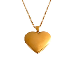 Collana Minimalista con Ciondolo a <span class=keywords><strong>Cuore</strong></span> e Rotondo in Acciaio Inossidabile, Gioielli Commemorativi Personalizzabili con Foto Incisa, Fornitura all'Ingrosso - Product Image 6
