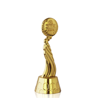 Trophée en métal de haute qualité plaqué or, article souvenir, plaque de récompense personnalisée