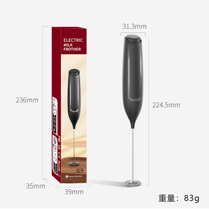 Mousseur à lait électrique alimenté par batterie