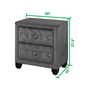 SOPHIA โต๊ะข้างเตียงทำจากไม้สีเทาสำหรับตกแต่งห้องหรือโรงพยาบาล - Product Image 3