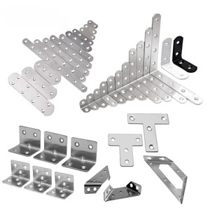 Staffa Angolare Standard a Triangolo in Acciaio Inossidabile Spazzolato a L per Supporto Armadietto - Vendita all'Ingrosso - Product Image 2