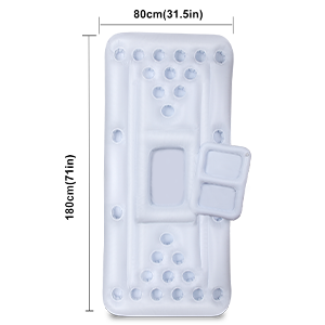 Table de bière-Pong flottante de <span class=keywords><strong>6</strong></span> <span class=keywords><strong>pieds</strong></span> 28 porte-gobelets, jeux de <span class=keywords><strong>piscine</strong></span> gonflables, flotteur pour fête d'été, glacière de fête de <span class=keywords><strong>piscine</strong></span>, radeau de salon - Product Image 2